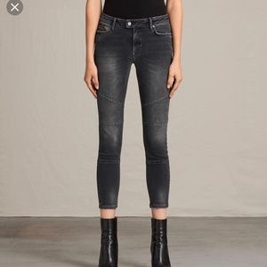 All Saints - Biker Cropped Jeans